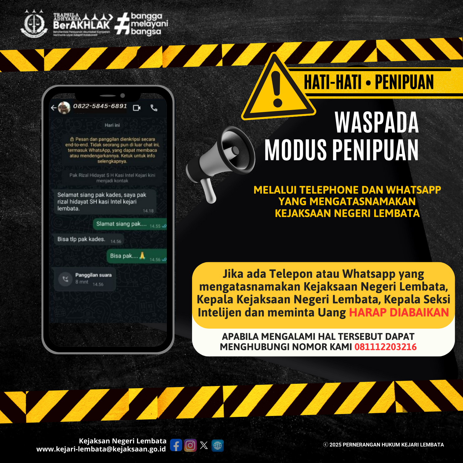 Himbauan Masyarakat Di Wilayah Hukum Kejari Lembata