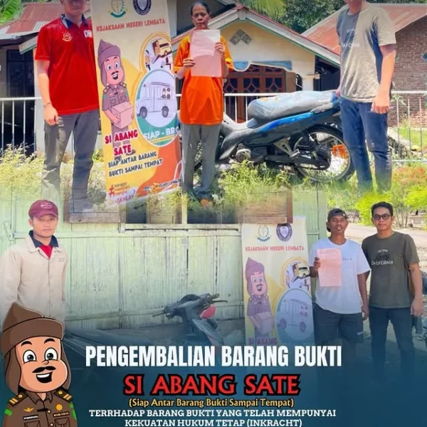 Pengembalian Barang Bukti Si Abang Sate