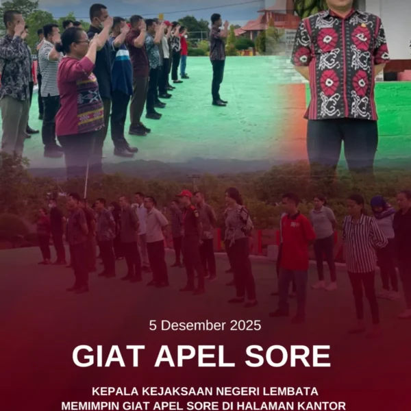 Giat Apel Sore Jumat 5 Desember 2025