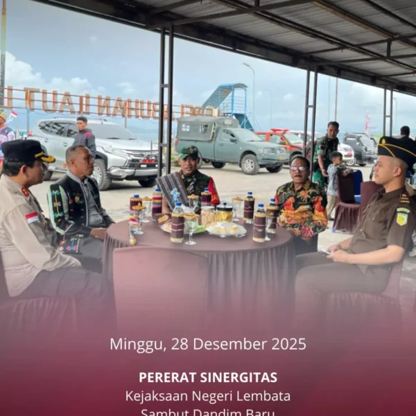 Pererat Sinergitas Kejaksaan Negeri Lembata Sambut Dandim Baru