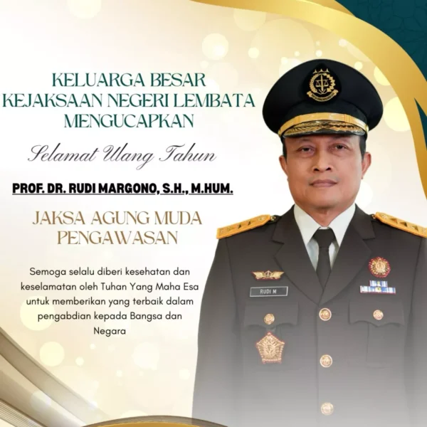 Keluarga Besar Kejaksaan Negeri Lembata Mengucapkan Selamat Ulang Tahun Jaksa…