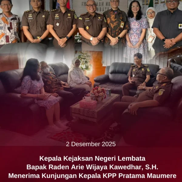 Kepala Kejaksaan Negeri Lembata Meneriman Kunjungan Kepala KPP Pratama Maumere