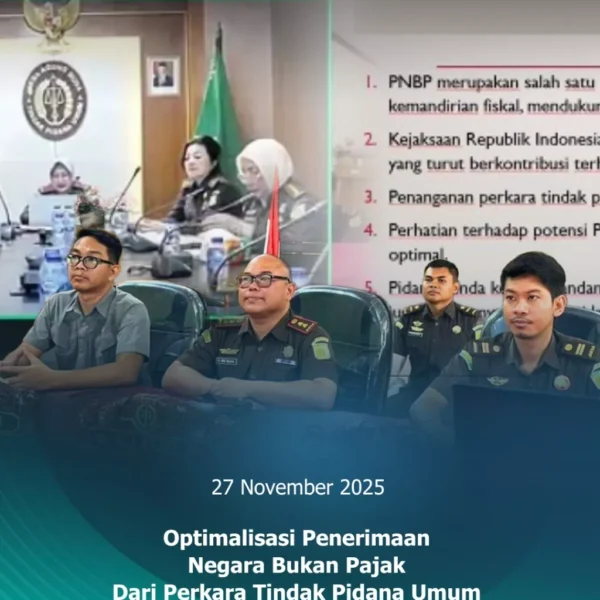 Optimalisasi Peneriman Negara Bukan Pajak Dari Perkara Tindak Pidana Umum
