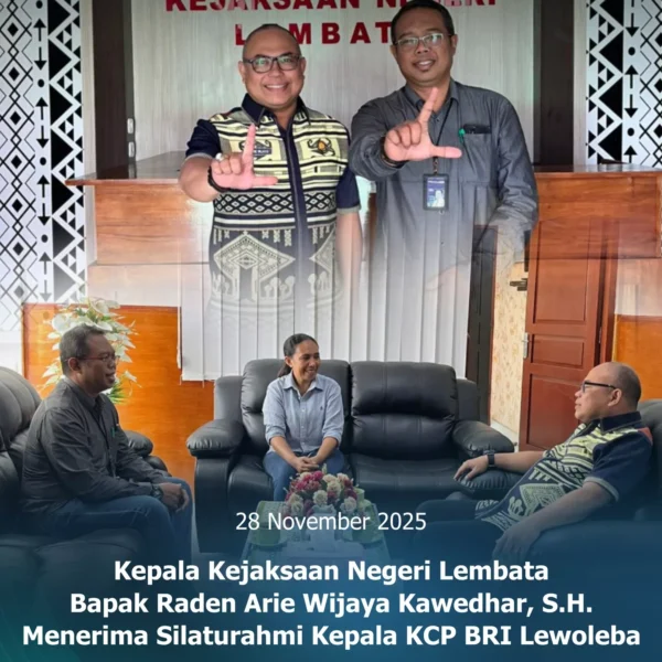 Kepala Kejaksaan Negeri Lembata Menerima Silaturahmi Kepala KCP BRI Lewoleba