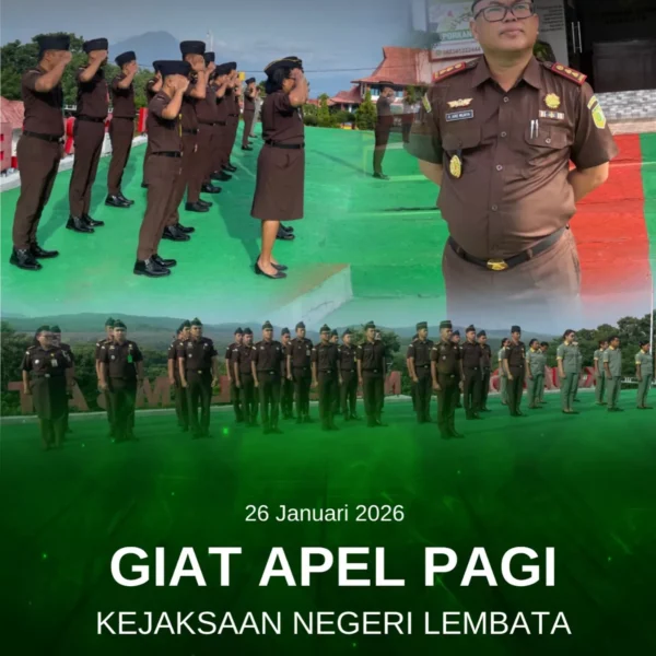 Giat Apel Pagi Kejaksaan Negeri Lembata, Senin 26 Januari 2026