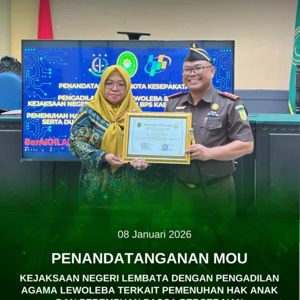 Penandatanganan MOU Kejaksaan Negeri Lembata Dengan Pengadilan Agama Lewoleba Terkait&hellip;