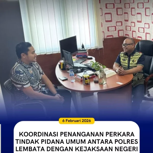 Koordinasi Penanganan Perkara Tindak Pidana Umum Antara Polres Lembata Dengan&hellip;