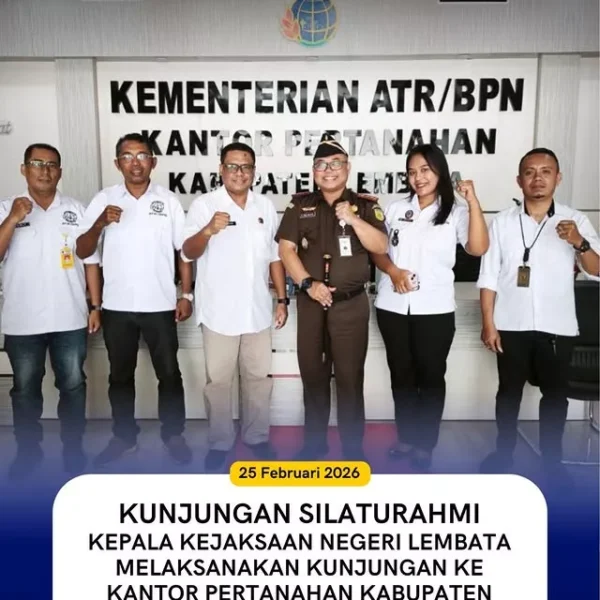 Kepala Kejaksaan Negeri Lembata Melaksanakan Kunjungan Ke Kantor Pertanahan Kabupaten…