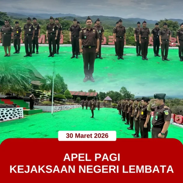 Apel Pagi Kejaksaan Negeri Lembata, Senin 30 Maret 2026