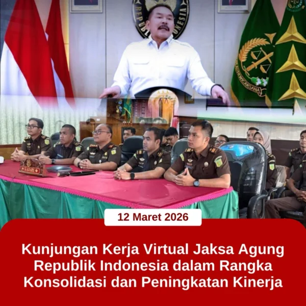 Kunjungan Kerja Virtual Jaksa Agung Republik Indonesia Dalam Rangka Konsolidasi…