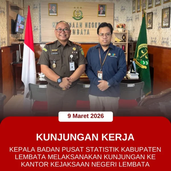 Kepala Badan Pusat Statistika Kabupaten Lembata Melaksanakan Kunjungan Ke kantor…