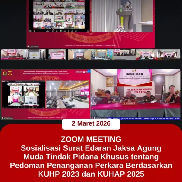 Zoom Meeting Sosialisasi Surat Edaran Jaksa Agung Muda Tindak Pidana&hellip;