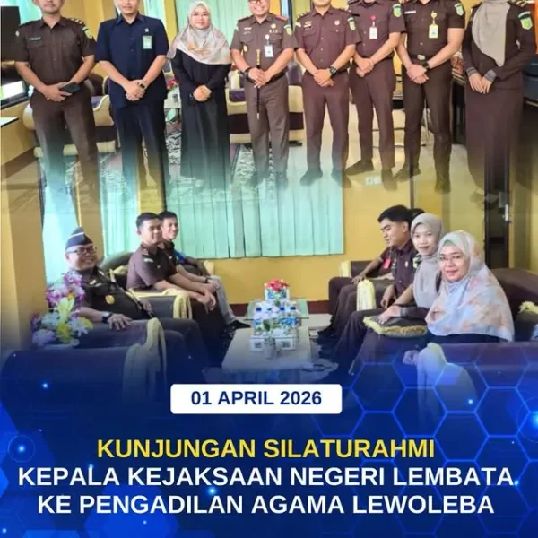 Kunjungan Silaturahmi Kepala Kejaksaan Negeri Lembata Ke Pengadilan Agama Lewoleba