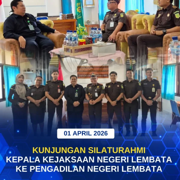 Kunjungan Silaturahmi Kepala Kejaksaan Negeri Lembata Ke Pengadilan Negeri Lembata