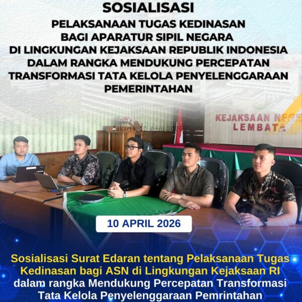 Sosialisasi Pelaksanaan Tugas Kedinasan Bagi Aparatur Sipil Negara Di Lingkingan&hellip;