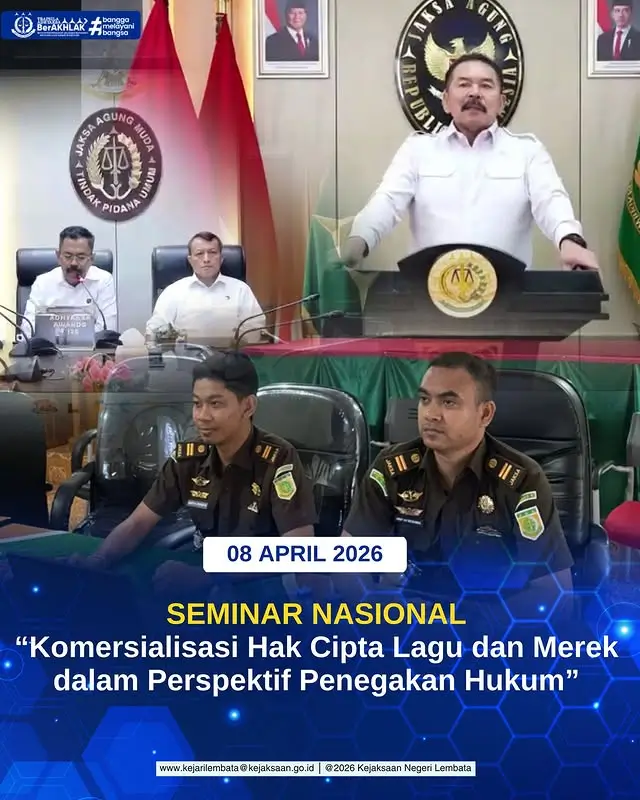 Seminar Nasional “Komersialisasi Hak Cipta Lagu Dan Merek Dalam Perspektif Penegakan Hukum”
