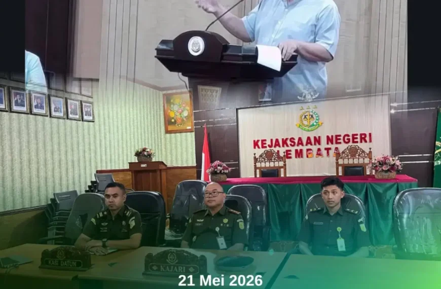 Kejari Lembata Mengikuti Zoom Meeting Kick Off Penyusunan Dokumen Fondasi Kebijakan Pembentukan Dan Pembangunan Adhyaksa Chambers Tahun 2026