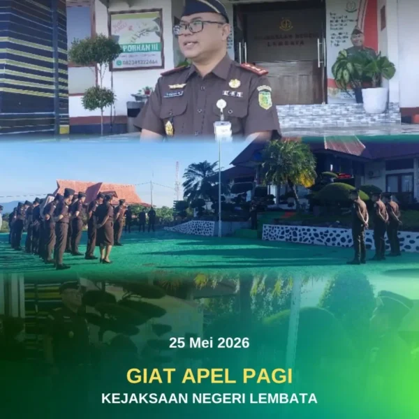 Lembata Melaksanakan Giat Apel Pagi Pada Senin, 25 Mei 2026