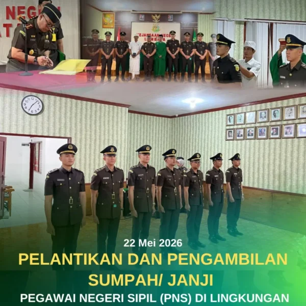 Pelantikan Dan Pengambilan Sumpah/Janji Pegawai Negeri Sipil (PNS) Di Linkungan…