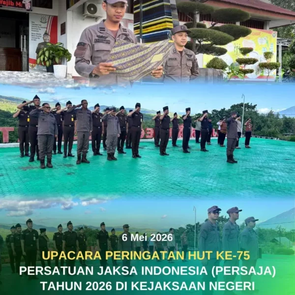 Upacara peringatan HUT Ke-75 Pesatuan Jaksa Indonesia (PERSAJA) Tahun 2026…