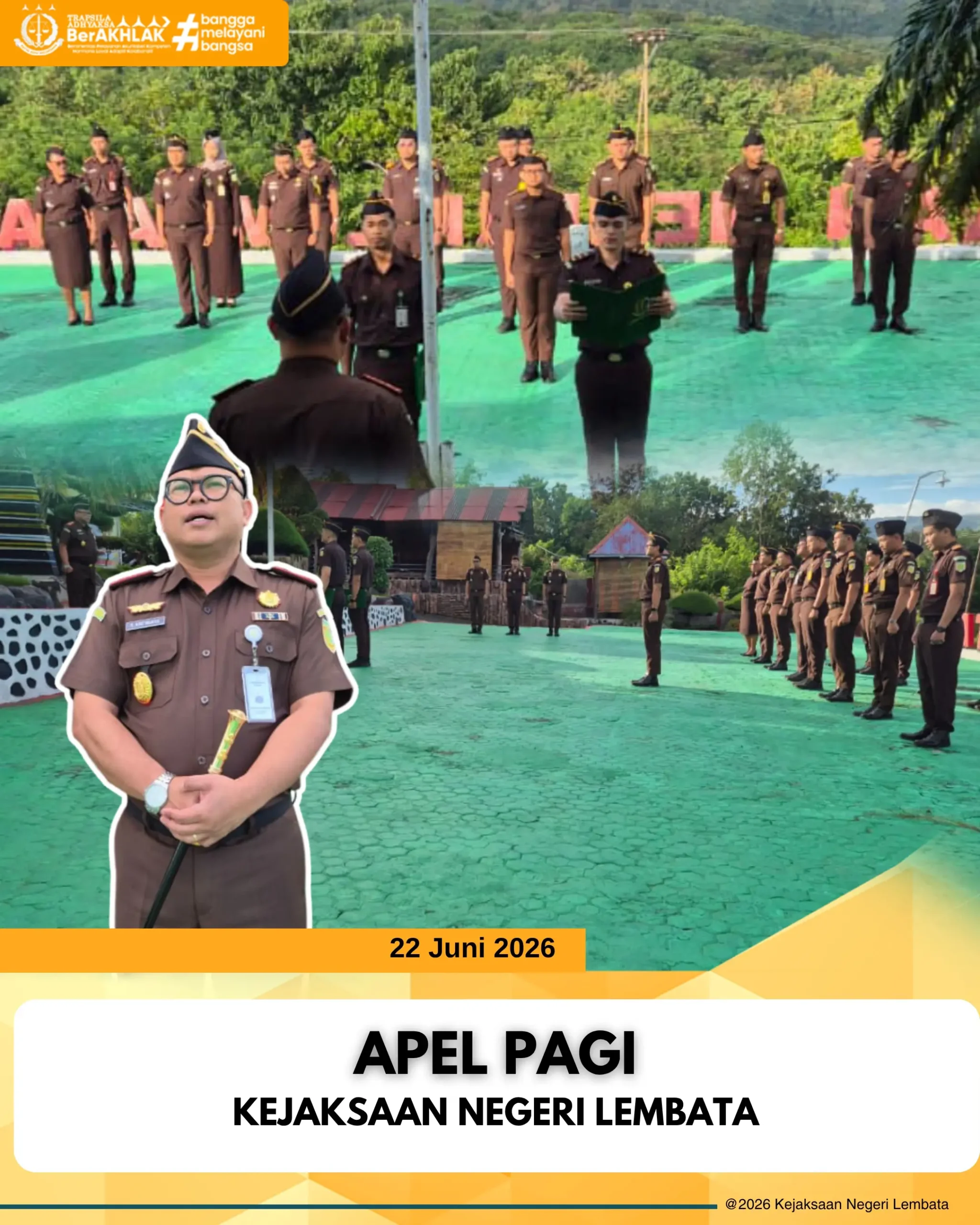 Kegiatan Apel Pagi Pada Senin 22 Juni 2026