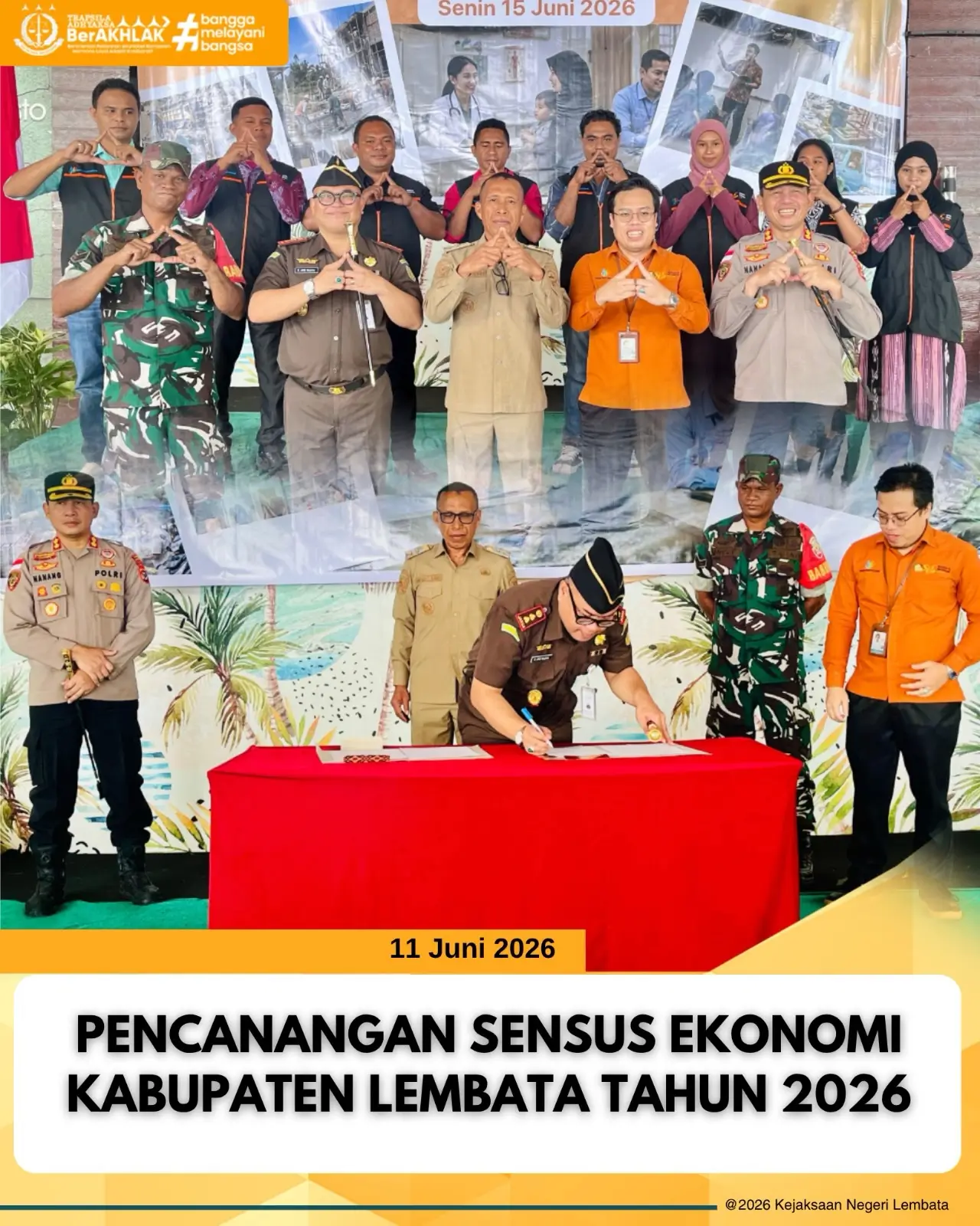 Pencanangan Sensus Ekonomi Kabupaten Lembata Tahun 2026