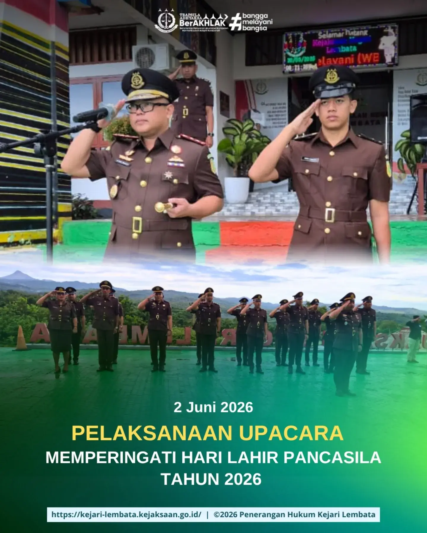 Pelaksanaan Upacara Memperingati Hari Lahir Pancasila Tahun 2026
