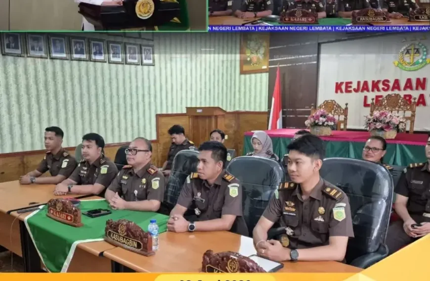 Kejaksaan Negeri Lembata Menghadiri Zoom Meeting Musrenbang Kejaksaan RI “Transformasi Digital Kejaksaan Guna Mewujudkan Asta Cita Indonesia Emas 2045”