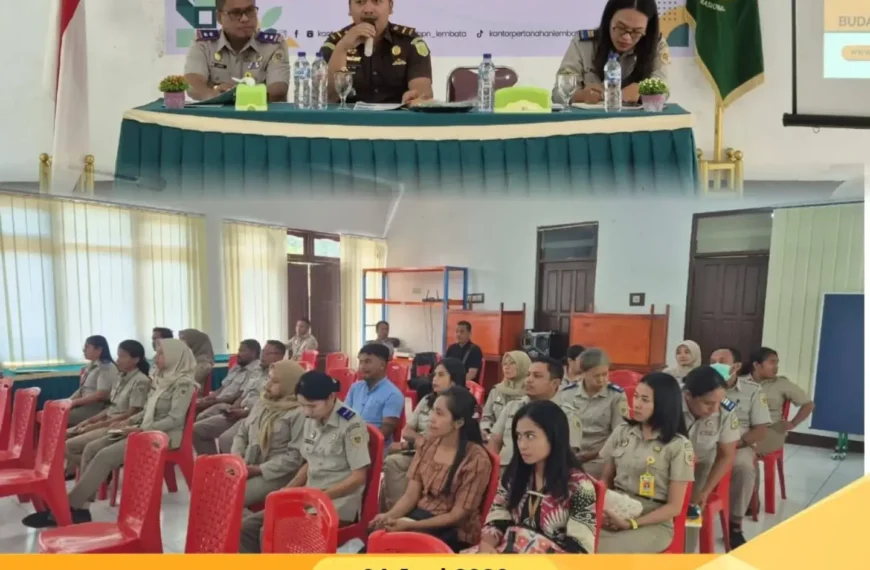 Kejari Lembata Menjadi Narasumber Dalam Sosialisasi Dan Internalisasi Zona Integritas Dan Sharing Session Budaya Anti Korupsi