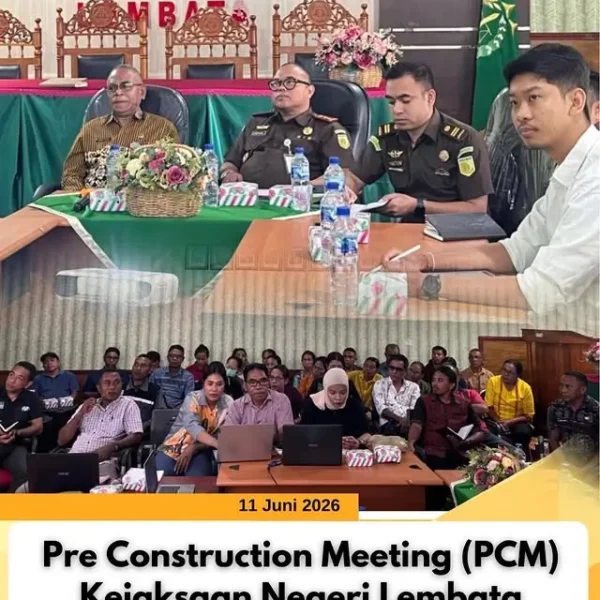 Pre Construction Meeting (PCM) Kejaksaan Negeri Lembata