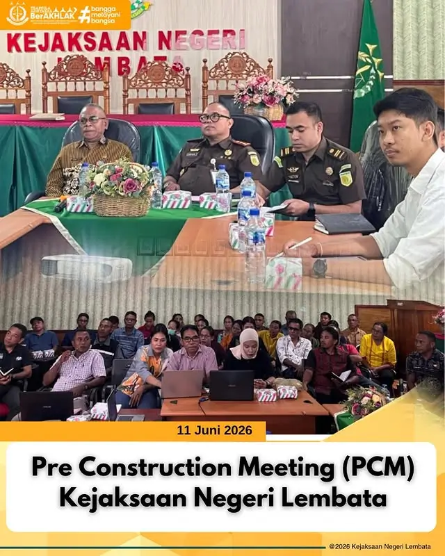 Pre Construction Meeting (PCM) Kejaksaan Negeri Lembata