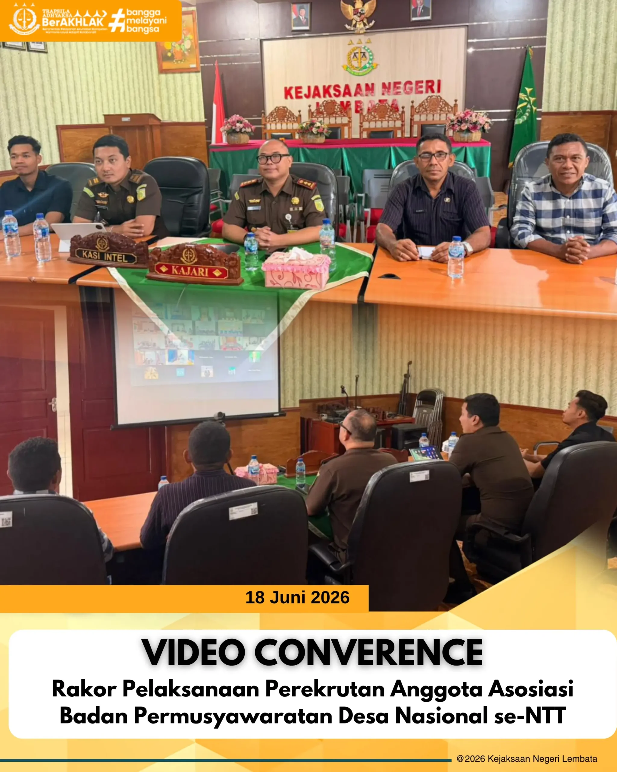 Rakor Pelaksanaan Perekrutan Anggota Asosiasi Badan Pemusyawaratan Desa Nasional se-NTT