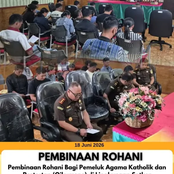 Pembinaan Rohani Bagi Pemeluk Agama Katholik dan Protestan (Oikumene) di…