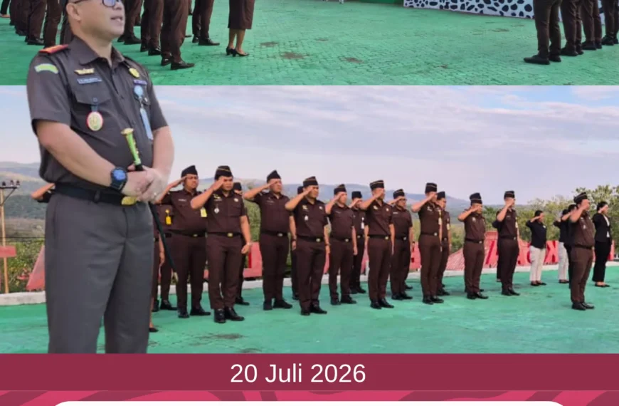 Kegiatan Apel Pagi Kejaksaan Negeri Lembata, Senin 20 Juli 2026