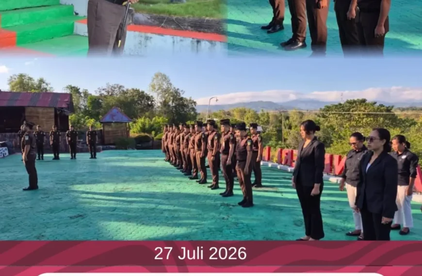Giat Apel Pagi Kejaksaan Negeri Lembata, Senin 27 Juli 2026