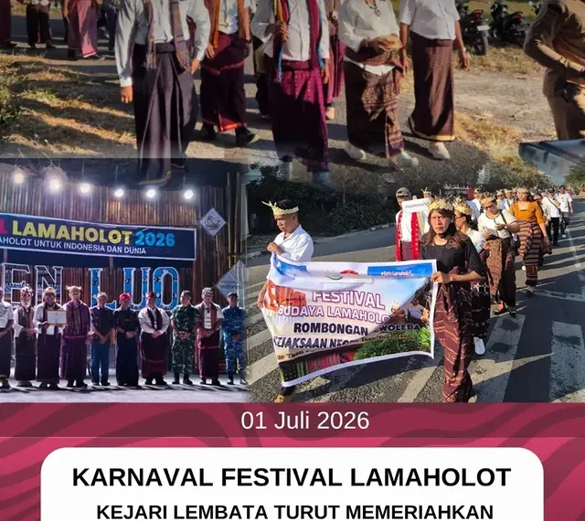 Kejari Lembata Turut Memeriahkan Festival Budaya Lamaholot Kabupaten Lembata Tahun 2026