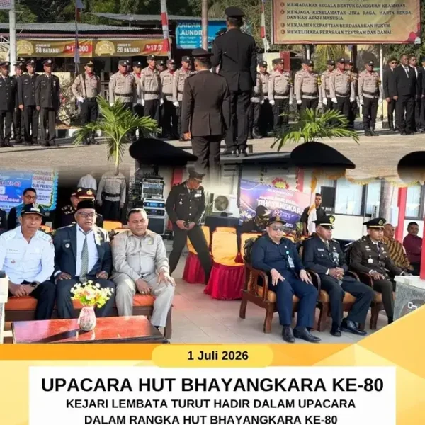 Kejari Lembata Turut hadir Dalam Rangka HUT Bhayangkara Ke-80 Di…