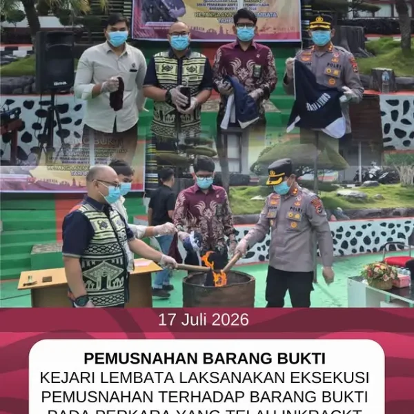 Kejari Lembata Laksanakan Eksekusi Pemusnahan Barang Bukti Terhadap Barang Bukti&hellip;