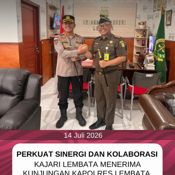 Perkuat Sinergi Dan Kolaborasi Kajari Lembata Menerima Kunjungan Kapolres Lembata