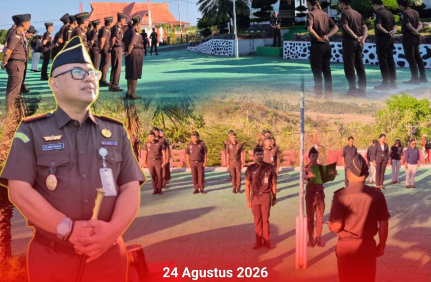 Kegiatan Apel Pagi Kejaksaan Negeri Lembata, Hari Senin 24 Agustus 2026