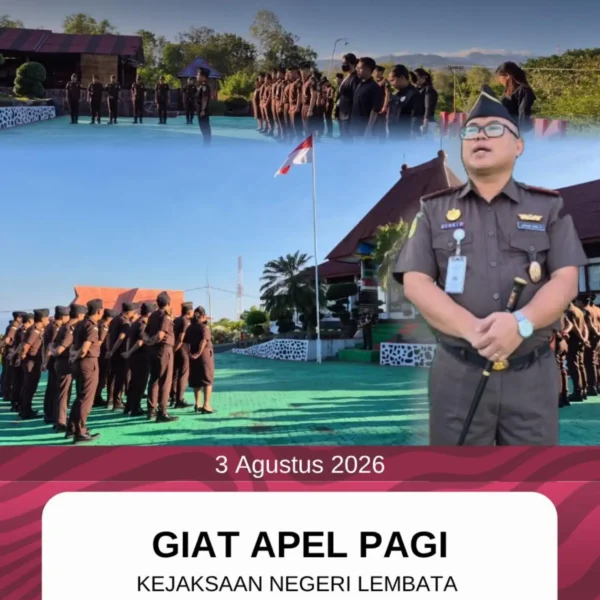 Kegiatan Apel Pagi Hari Senin 3 Agustus 2026