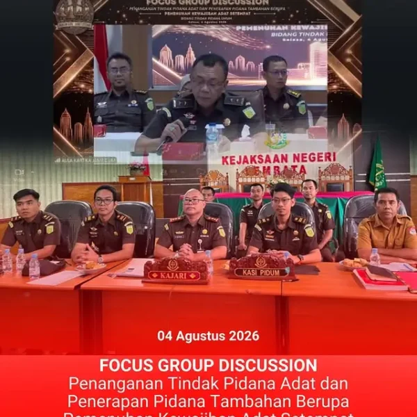 Focus Group Discussion “Penanganan Tindak Pidana Adat Dan Penerapan Pidana&hellip;