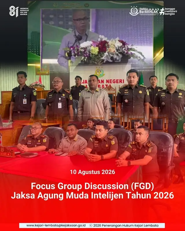 Focus Group Discussion (FGD) Jaksa Agung Muda Intelijen Tahun 2026
