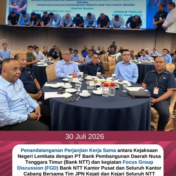 Penandatanganan Perjanjian Kerja Sama Antara kejaksaan Negeri Lembata Dengan PT&hellip;