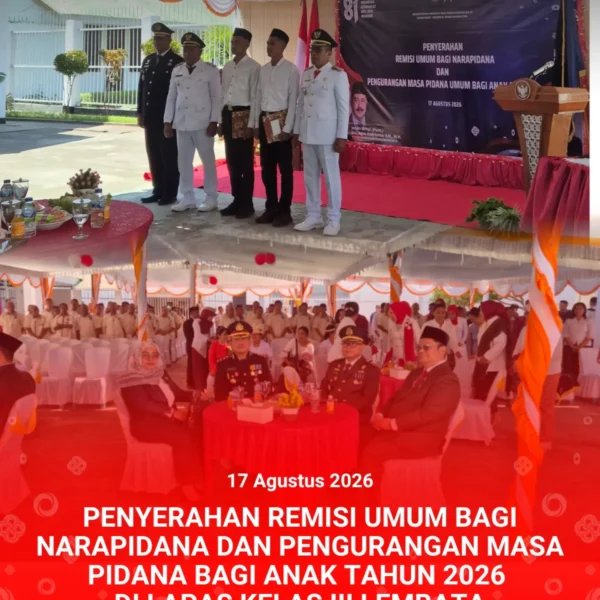 Penyerahan Remisi Umum Bagi Narapidana Dan Pengurangan Masa Pidana Bagi&hellip;