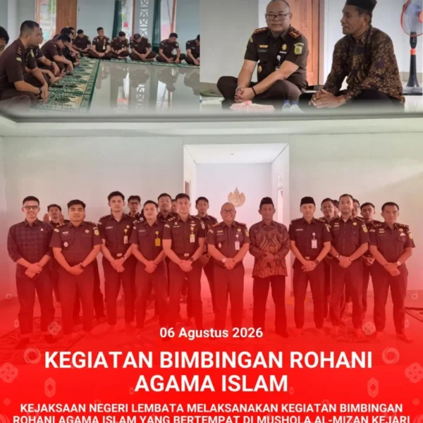 Kejaksaan Negeri Lembata Melaksanakan Kegiatan Bimbingan Rohani Agama Islam Yang&hellip;