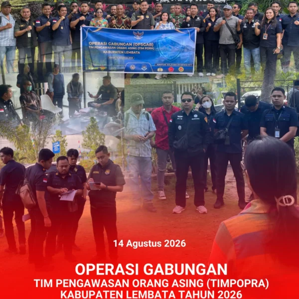 Operasi Gabungan Tim Pengawasan Orang Asing (TIMPOPRA) Kabupaten Lembata Tahun&hellip;