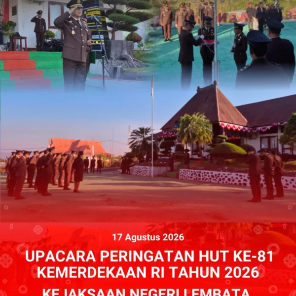 Upacara Peringatan HUT Ke-81 Kemerdekaan RI Tahun 2026 Kejaksaan Negeri&hellip;