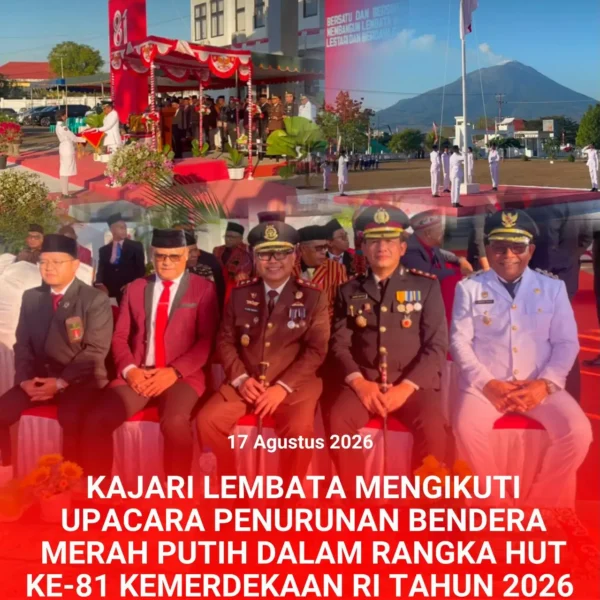 Kepala Kejaksaan Negeri Lembata Mengikuti Upacara Penurunan Bendera Merah Putih&hellip;