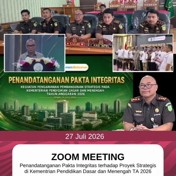 Kegiatan Zoom Meeting Penandatanganan Pakta Integritas Terhadap Proyek Strategis Di&hellip;